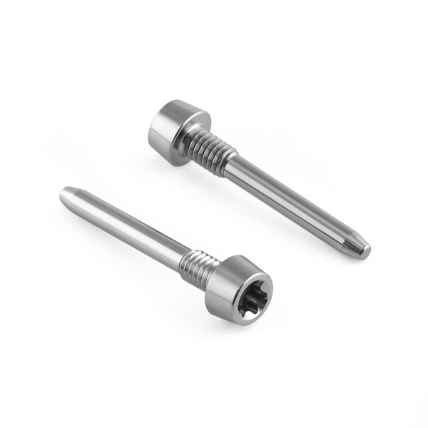 Perno di fissaggio pastiglia freno ciclo in titanio M4x(0,70mm)x26mm Testa conica T25 - coppia - Serie Magura MT