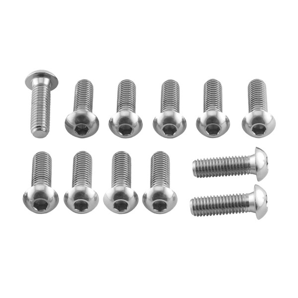 Stainless Steel Front Disc Bolts M8x(1.25mm)x25mm to Fit BMW forged wheel/Other Pack x12