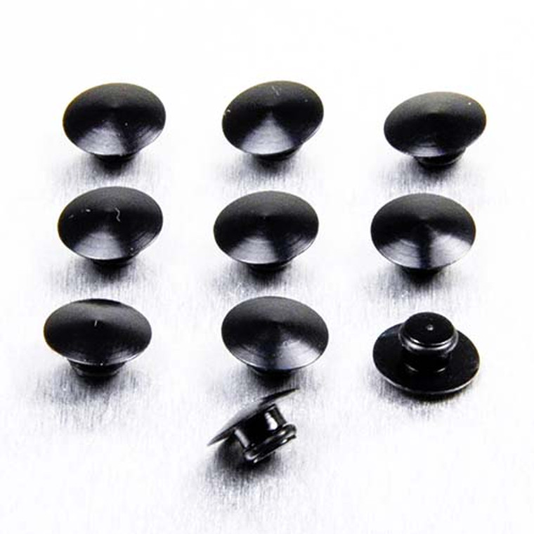 Aluminium Button Insert M5 (Fits 4mm AK) Pack x10 Black