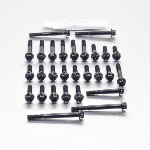 Kit Viti Ergal Carter Motore ZXR400 '91-'03 Testa Forata Corsa Nero