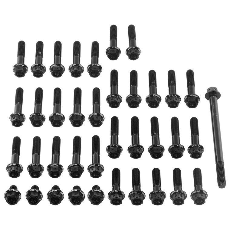 Kit Viti Ergal Carter Motore KLR600 Testa Forata Corsa Nero