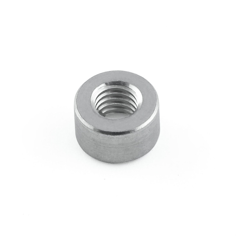 M6 Aluminium Collar M6 (1.00) Thread 10.5mm OD - 6mm Length