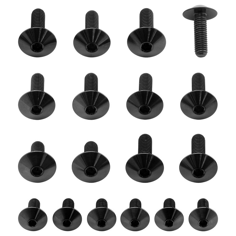 Kit viti carena Inox Suzuki GSXR1000 17+ Nero