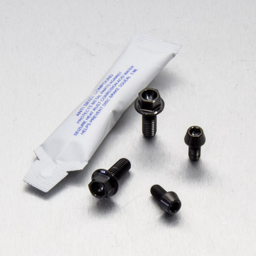 Inox - Kit Viti Fissaggio Staffa Supporto Sella Nero