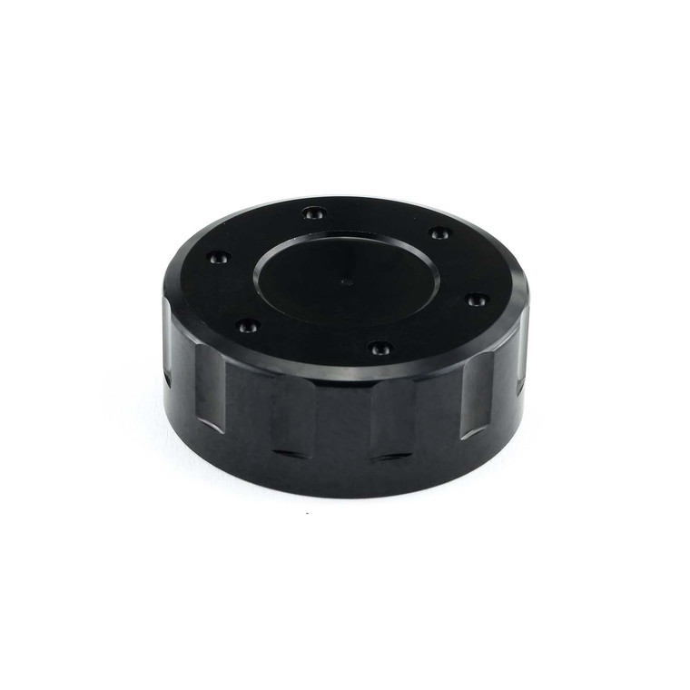 Aluminium Reservoir Cap Round (42mm O/D) Black