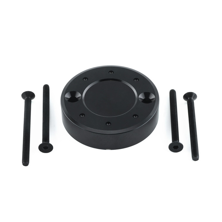 Aluminium Reservoir Cap Round Rear Brake Black