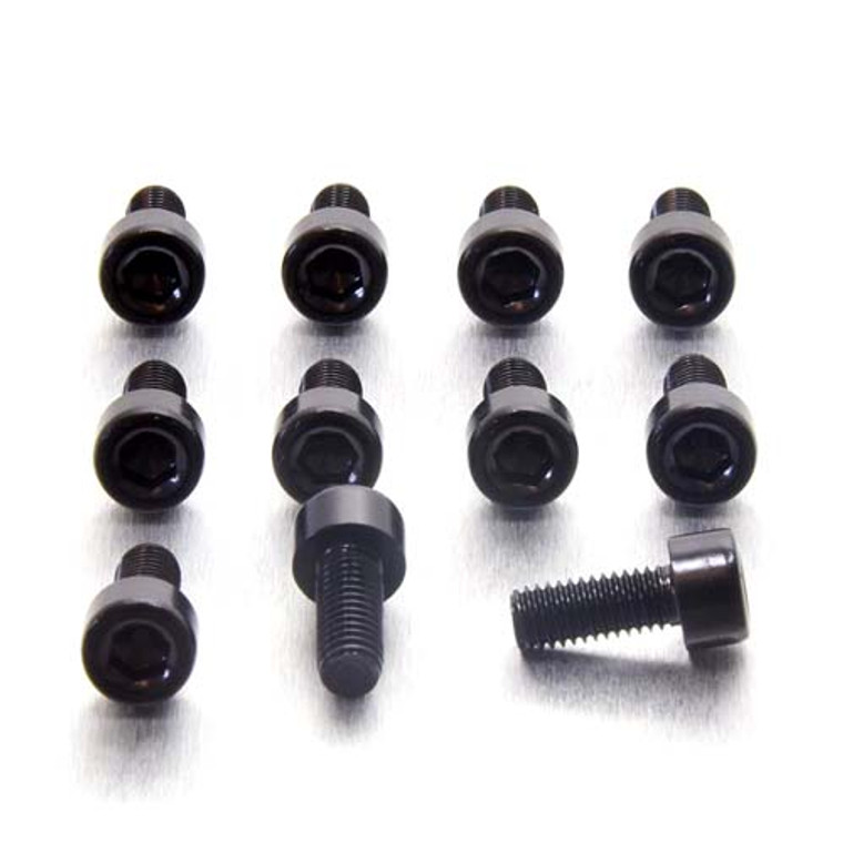 Aluminium Fuel Cap Surround / Tank Panel Bolt Kit Black