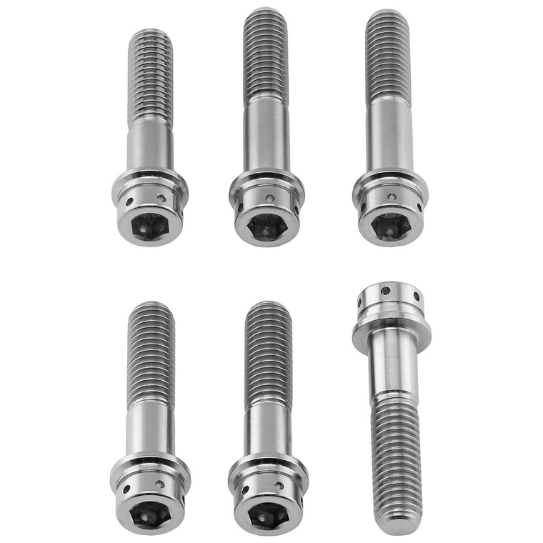 Inox - Kit Viti Piastre Sterzo Testa Cilindrica Forata Flangiata