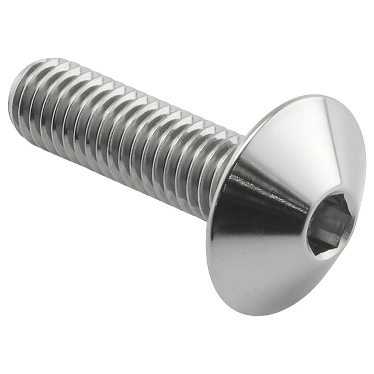 Titanio - Vite Testa Bombata M5 x (0.80mm) x 18mm