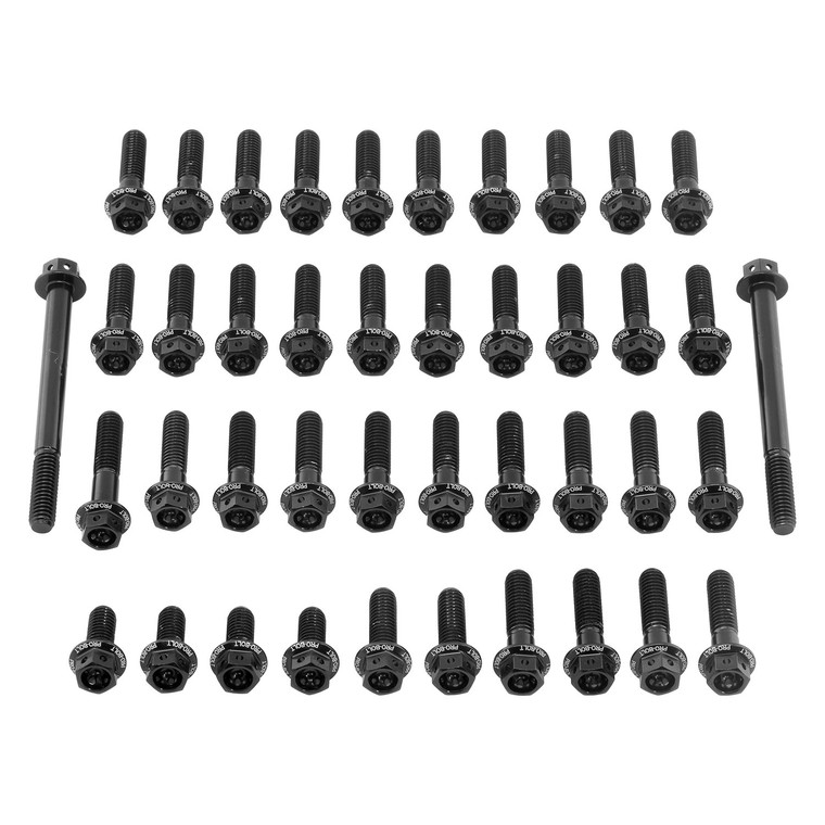 Aluminium Engine bolt Kit Yamaha WR450F Race Spec Etched Black
