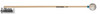 Innovative Percussion OS5 Full Glockenspiel Mallets - 1-1/8" Clear / Light Blue Tape - Rattan