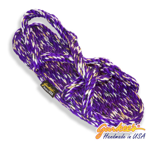Barbados Purple Tie Dye Rope Sandals