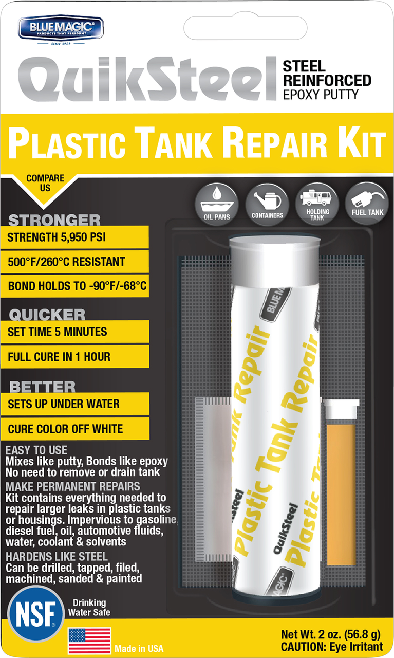 QuikSteel 2oz Plastic Tank Repair Kit 6522KTRI