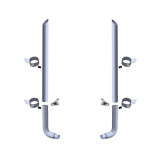 ROADWORKS SLASH CUT TOP EXHAUST KIT WITH ELBOWS FOR PETERBILT 379 AND 389 GLIDER