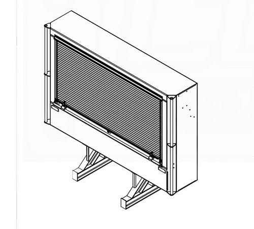 Roll Up Door Enclosed Headache Rack-Iconic Metal Gear