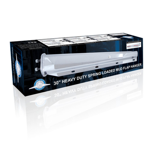 30" Chrome Heavy Duty Mud Flap Hanger - 1 1/8" Bolt Pattern