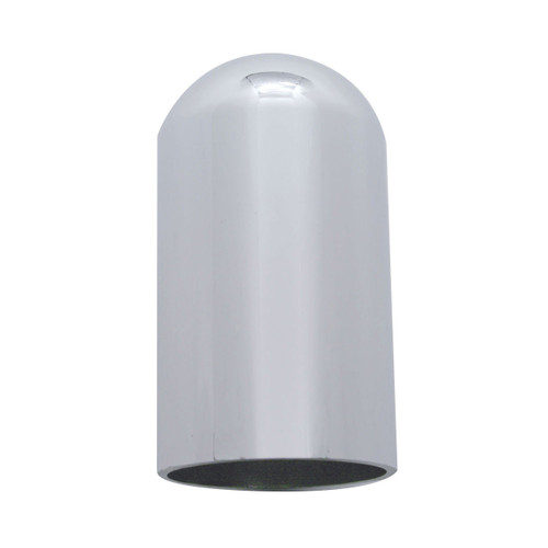 33mm x 3 3/4" Chrome Plastic Dome Nut Cover - Thread-On