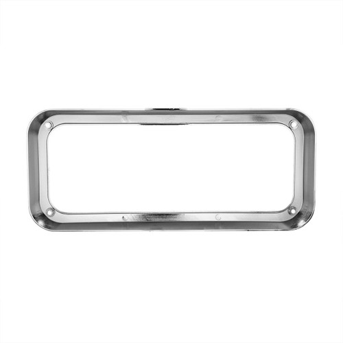 CHROME REPLACEMENT BEZEL FOR UNITED PACIFIC RECTANGULAR PROJECTION HEADLIGHTS