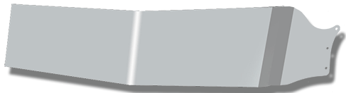 Peterbilt 370 And 380 Series 12 Inch Gangster Visor