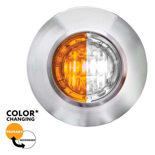 2 LED MINI DOUBLE FURY LIGHT WITH CLEAR LENS (CLEARANCE/MARKER)