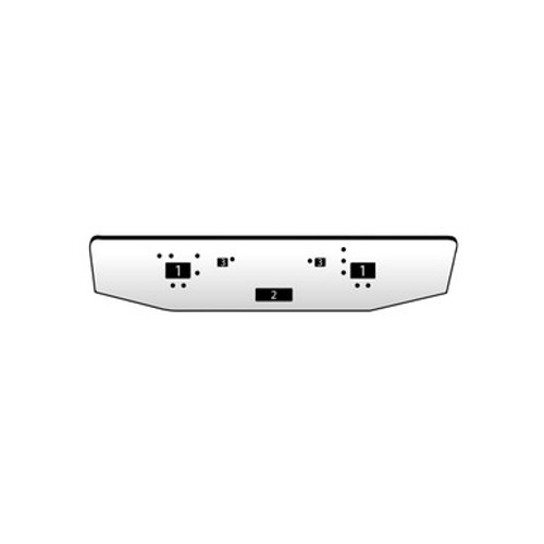 International Eagle Conventional Flat Bumper For Model 9370 & 9300 7 Gauge