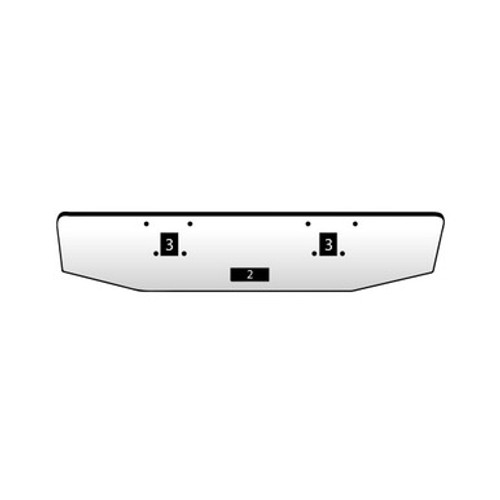 International Eagle Conventional Flat Bumper For Model 4200 & 4300 10 Gauge