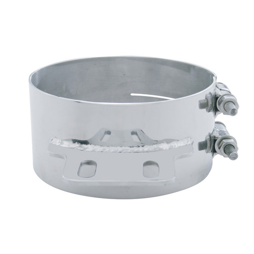 7" Stainless Steel Butt Joint Exhaust Clamp - Straight Bracket-United Pacific-10321
