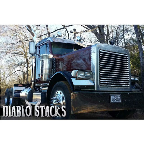 Peterbilt 359 379 Lincoln Chrome6", 7", 8" 3 Piece Exhaust Kit