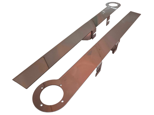 Rear Kenworth W900 Extended Square Top Air Cleaner Bracket  Rounded Bottom  32” (Pair)