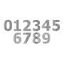 3" Chrome Plated Steel Number '3' Cut Out