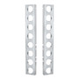 Peterbilt Stainless Front Air Cleaner Bracket Only - 16 Light Cutouts-United Pacific-30072