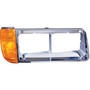 1PC Headlight Bezel With Turn Signal For 1989-2009 Freightliner FLD -Passenger
