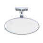Oval Chrome Plated Aluminum Interior Rear View Mirror With Screw-On Mount