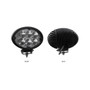 Universal White Cree Oval Work Light – Clear Lens – Black Housing (6 Diodes) – 5400 Lumens