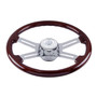 Chrome Steering Wheel Hub & Horn Button Kit For 2014-2022 Kenworth T680 & Peterbilt 579