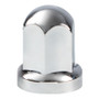 33mm X 2-7/16" Chrome Plastic Standard Nut Cover With Flange - Push-On (Color Box of 60)