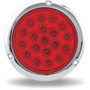 4 Inch 19 LED Stop/Turn/Tail Round Light With Flange Mount