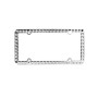 CHROME PLATED FRAME WITH CRYSTAL JEWELS