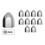 15/16" x 1 5/8" Chrome Plastic Bullet Nut Covers - Push-On (10-Pack)