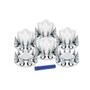 POINTED AXLE COVER COMBO KIT WITH 33MM SPIKE NUT COVERS & NUT COVER TOOL - CHROME