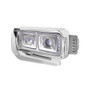 10 HIGH POWER LED PROJECTION HEADLIGHT ASSEMBLY WITH MOUNTING ARM & TURN SIGNAL SIDE POD