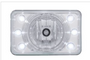 4" X 6" Crystal Projection Headlight w/ 6 White LED Position Light