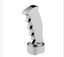 THREAD-ON PISTOL GRIP GEARSHIFT KNOB WITH CHROME 9/10 SPEED ADAPTER - CANDY RED