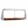 24 LED Headlight Bezel With GloLight For 1989-2009 Freightliner FLD - Amber Lens