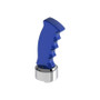 Thread-On Pistol Grip Gearshift Knob With Chrome 9/10 Speed Adapter - Indigo Blue