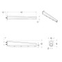 30" Black Mud Flap Hangers - 2" Bolt Pattern - Competition Series (Pair)