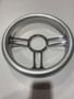 14" Chrome Aluminum 3-Spoke, 9-Screw Mount Steering Wheel