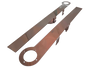 Rear Kenworth W900 Extended Square Top Air Cleaner Bracket  Rounded Bottom  32” (Pair)