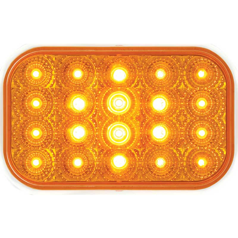 Rectangular Spyder LED Light - Amber/Amber
