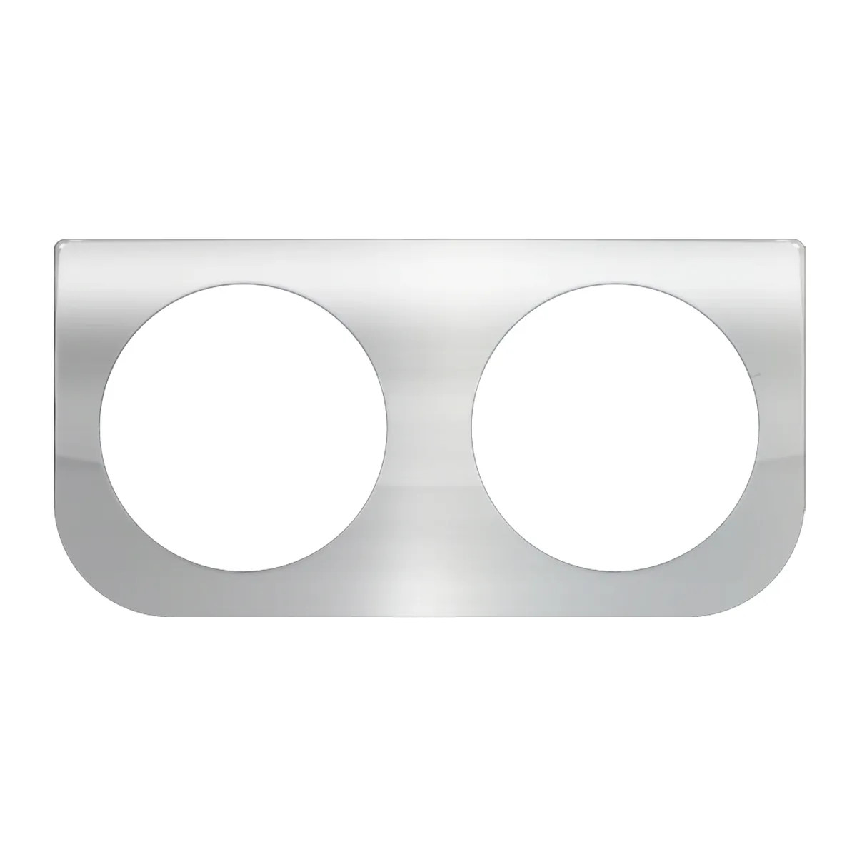 Chrome Plated Steel Light Bracket - 2 Round Holes-Grand General-81430